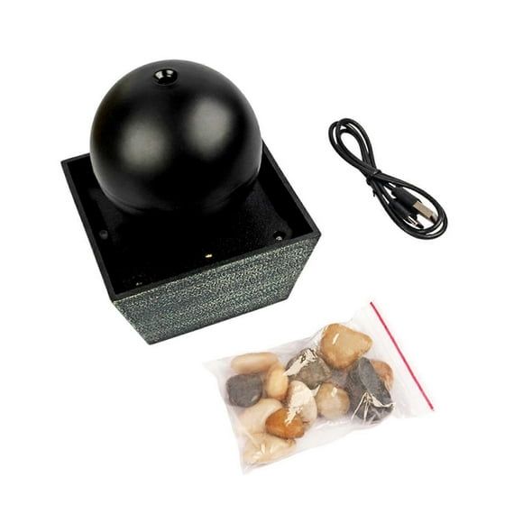 LED Indoor Tabletop Water Fountain Desktop Ornament for Office Entrance Desk