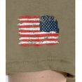 thumbnail image 4 of Rothco US Flag Bearded Skull T-Shirt - Coyote Brown, 4 of 4