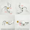 thumbnail image 4 of tredstone Light Socket E27 Base Splitter LED Bulbs Holder Converter Adapter Replacement Part Accessory Household Indoor Office 3 Heads, 4 of 6