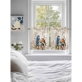 thumbnail image 3 of Birds Floral 2 Panel Kitchen Curtains for Small Windows, Farmhouse Vintage Pink Flower Leaf Bathroom Tier Curtain, Short Window Treatment for Bedroom/Living Room 55"x24", 3 of 6