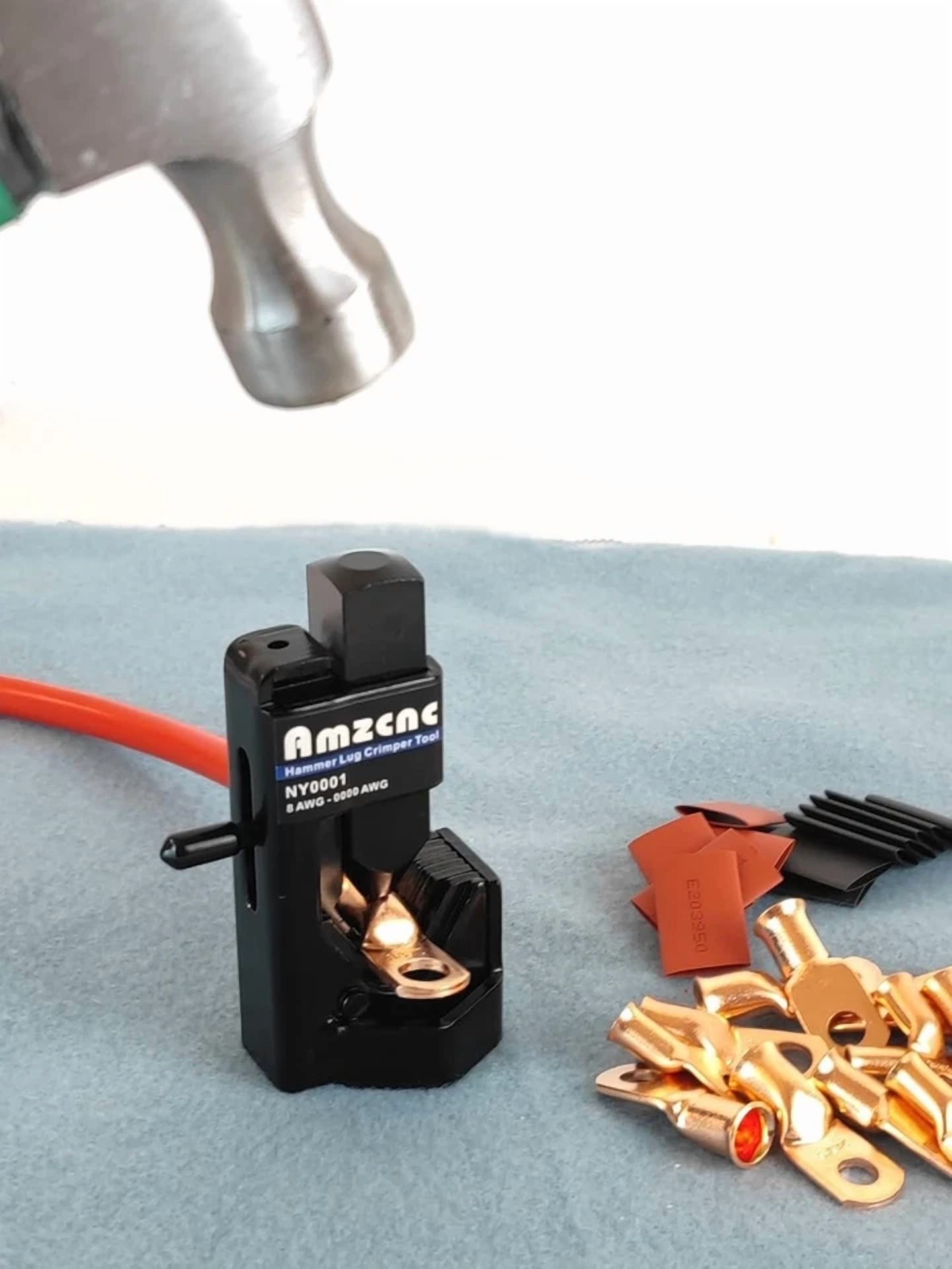 CRESTIN- Hammer Lug Crimper Tool - 0000 Awg Battery And Welding Cables( 8 Awg To 4/0 Wire