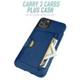 thumbnail image 3 of Smartish iPhone 11 Pro Max Wallet Case - Wallet Slayer Vol. 2 [Slim Protective Kickstand] Credit Card Holder (Silk) - Blues on the Green, 3 of 7
