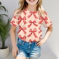 thumbnail image 2 of Godom Girls Tops Short Sleeve Casual Crewneck Tops Summer T Shirt, 2 of 5
