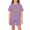 Purple, variant on Grblisyd First Day of School Boys Girls 2 Piece Set Kids Letter Print Short Sleeve T-Shirts Elastic Waist Shorts Casual Summer Clothing Outfits