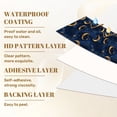 thumbnail image 6 of Peel and Stick Wallpaper Golden Crescent Moons Stars Deep Blue Wall Mural 23.6in x 9.8ft Self Adhesive Removable Wall Paper Renter Friendly Wallpaper for Livingroom Bedroom Nursery, 6 of 8