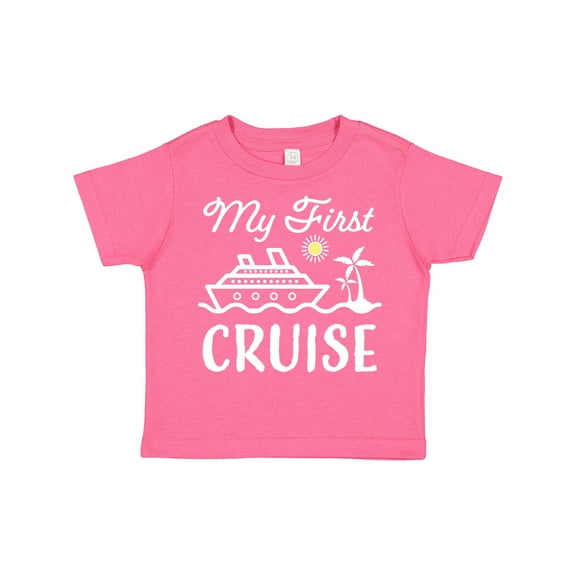 Inktastic My First Cruise with Cruise Ship and Palm Trees Boys or Girls Toddler T-Shirt