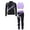 Light Purple, variant on Kids Girls Figure Skating Outfits Long Sleeve Zip-up Jacket with Crisscross Crop Tops Pants Set Light Purple 12