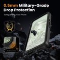 thumbnail image 3 of FOXDOCK Waterproof Case for Google Pixel 8A , Full-Body Shockproof Clear Back Protective Cover, Heavy-Duty Dustproof Drop, 3 of 7