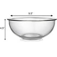 thumbnail image 2 of Bovado USA Glass Mixing Bowl 4 Quart Oven Freezer Dishwasher Safe Serving Storage, 2 of 6
