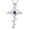 2-amethyst-Feb, variant on Rose Cross Necklace 925 Sterling Silver Heart Crucifix Pendant Birthstones June Alexandrite Jewelry for Women
