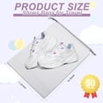 thumbnail image 3 of 50 Pack Shoe Bags for Travel,Portable Travel Shoe Bag,Large Clear Shoes Pouch Storage Packing Organizers with Drawstring,Dustproof & Waterproof Shoe Storage Bags for Women and Men, 3 of 4
