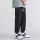 thumbnail image 3 of Pantalones casuales holgados y finos para hombre, pantalones formales de verano, pantalones holgados para hombre, pantalones de trabajo recortados, clásicos, talla grande XXXL, estilo coreano, 3 of 5