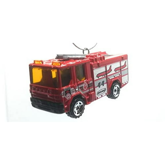 Christmas Ornament for Dennis Sabre Fire Engine Truck Red