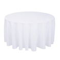 thumbnail image 2 of 1pcs Polyester Round Tablecloth Whiteblackredbluegold Solid Table Cloth High-quality Gift compatible Wedding Birthday Party Table Cover Home Decor, 2 of 4