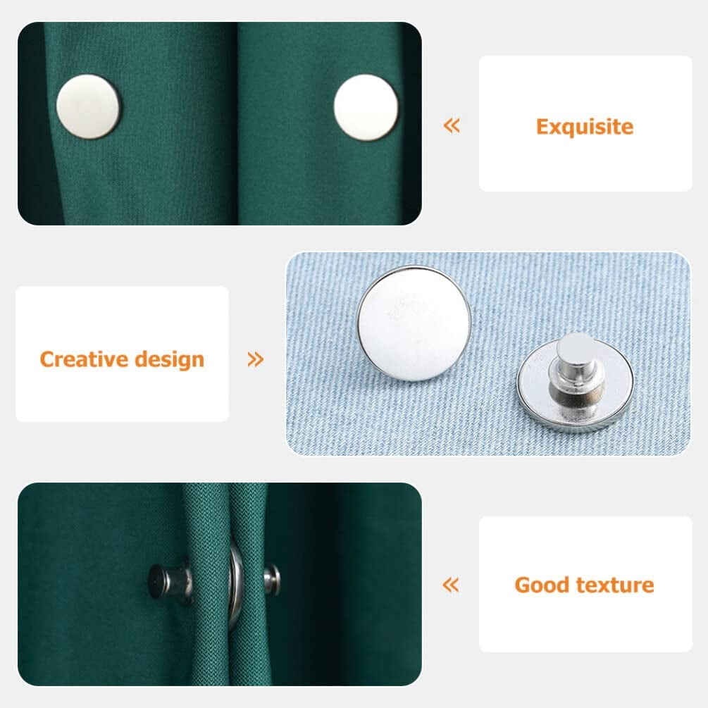 Curtain Magnets Closure Magnetic Curtain Clips Snap Fastener for Indoor  Outdoor Curtains Light Prevent Light Leaking Button 1Set - AliExpress