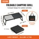 thumbnail image 2 of Parrilla plegable VEVOR para fogatas rejilla de malla de acero 22,4' con bolsa de transporte, 2 of 9