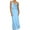 Light Blue, variant on Women's Satin Asymmetrical Midi Dress 100% Polyester Elegant Eveningwear for Special Occasions and Chic Parties