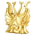 thumbnail image 1 of Estatua de cisne moderna, escultura de animal para estantería, escritorio de oficina y sala de estar. Dorado, 1 of 9
