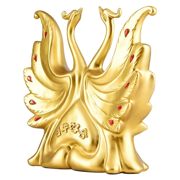 Statue Figurine Art Craft Collectible Sculpture for Living Room Desk Golden