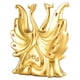 thumbnail image 1 of Estatua de cisne de pareja nórdica, figura de resina, escultura animal, arte artesanal para el hogar Dorado, 1 of 9