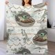 thumbnail image 4 of Manta de Baby Yoda, manta de tela de superficie vertical súper suave de varios tamaños, acogedora y cálida, adecuada para cama, sofá, campamento, viajes, para todas las estaciones, liviana y compacta, 4 of 8