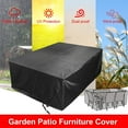 thumbnail image 4 of Outdoor Patio Furniture Cover Waterproof Dining Coffee Table Chair Couch Cover All Weather Sun Rain Snow Protection with Drawstring, 67x37x28 inch, 4 of 9