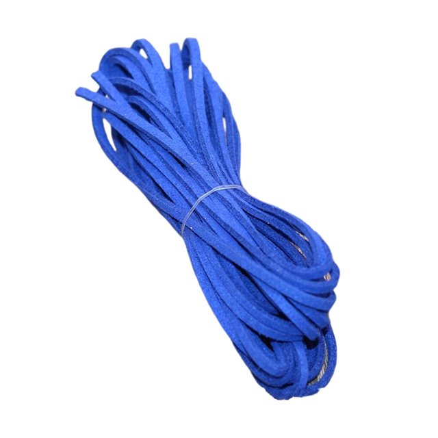 Billuyoard Cordón de gamuza sintética, cadena de cuero, accesorios para hacer joyas, accesorios de reparación de hilo tejido Multicolor, collar Artesanía Azul real