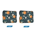thumbnail image 7 of FORMRS 13-13.3 inch Laptop Sleeve Case Soft Carrying Quilted Computer Bag Cover, Green Floral Oranges, 7 of 7