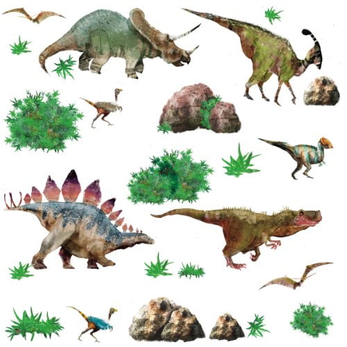 Stickers Muraux pour Écorces et Bâtonnets de Dinosaure