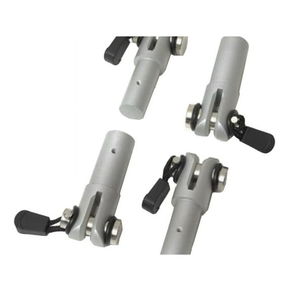 Rampage by RealTruck Soft Top Quick Disconnect | 4-Piece Set, Black | 596001 | Compatible with 1997 - 2006 Jeep Wrangler TJ