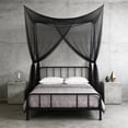 thumbnail image 7 of Four-Sided Polyester Mesh Net Bed Canopy, 94"x83"x75" Twin Size, Breathable Indoor Outdoor Insect Protection Curtain, Multiple Colors, 7 of 7