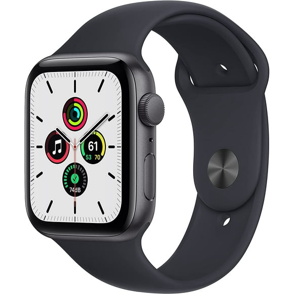 Open Box APPLE WATCH SE GPS 44mm SPACE Grey ALUMINUM CASE WITH MIDNIGHT SPORT BAND