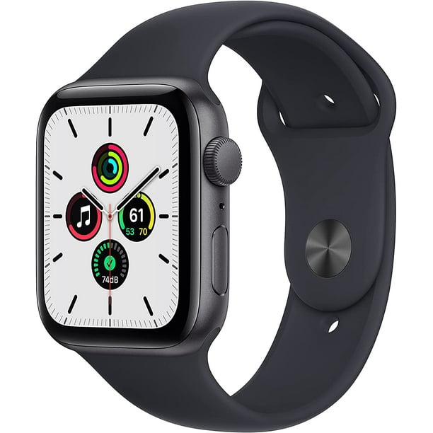 Apple Watch SE (GPS, 44mm) - Space Grey Aluminium Case with Midnight Sport  Band - Regular