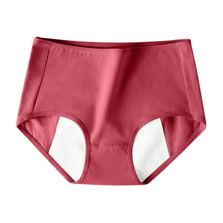 

Qcmgmg Women s Bikini Cotton Underwear Breathable Seamless Mid Waist Briefs Panties for Women