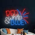 thumbnail image 5 of Handmadetneonsign Red White & Blue 4th Of July Neon Sign, Independence Day Art Decor, USA Celebration Wall Decor, 5 of 5