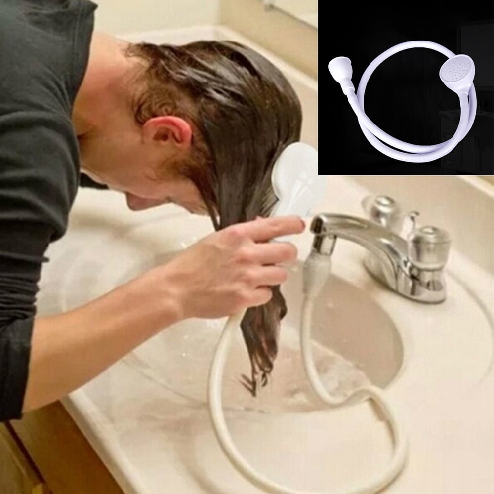Single Double Tap Bath Sink Shower Head Hose Spray Hairdresser Pet Push On Mixer 