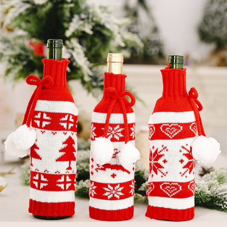 Merry Christmas Reindeer Pattern Water Bottle