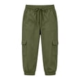 thumbnail image 7 of Lpmadey Women's Cotton Cargo Pants, Elastic Drawstring Waist Jogger Capris, Summer Outdoor Hiking Casual Cropped Pants, 7 of 7