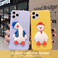 thumbnail image 3 of Funda para iPhone 11 con diseño de pato divertido y cabeza inclinada, estilo caricatura 3D, material TPU resistente, antideslizante y cómoda, ideal para XS Max., 3 of 7