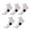 5*White, variant on GYRATEDREAM 5 Pairs Boys Socks Low Cut Ankle Socks for Kids Short Athletic Socks For Little Big Kids