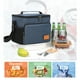 thumbnail image 4 of Bolsa térmica para almuerzo, lonchera a prueba de fugas y congelable, diseño impermeable, correa de hombro extraíble, para picnic escolar o de oficina, bolsa portátil para transportar alimentos, bols, 4 of 9