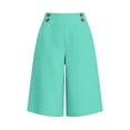 thumbnail image 5 of AcaicsNo Boundaries Women's Shorts, High Waist 4 Buttons Big Pockets Loose Wide Leg Solid Shorts for Daily Casual Wear., 5 of 5