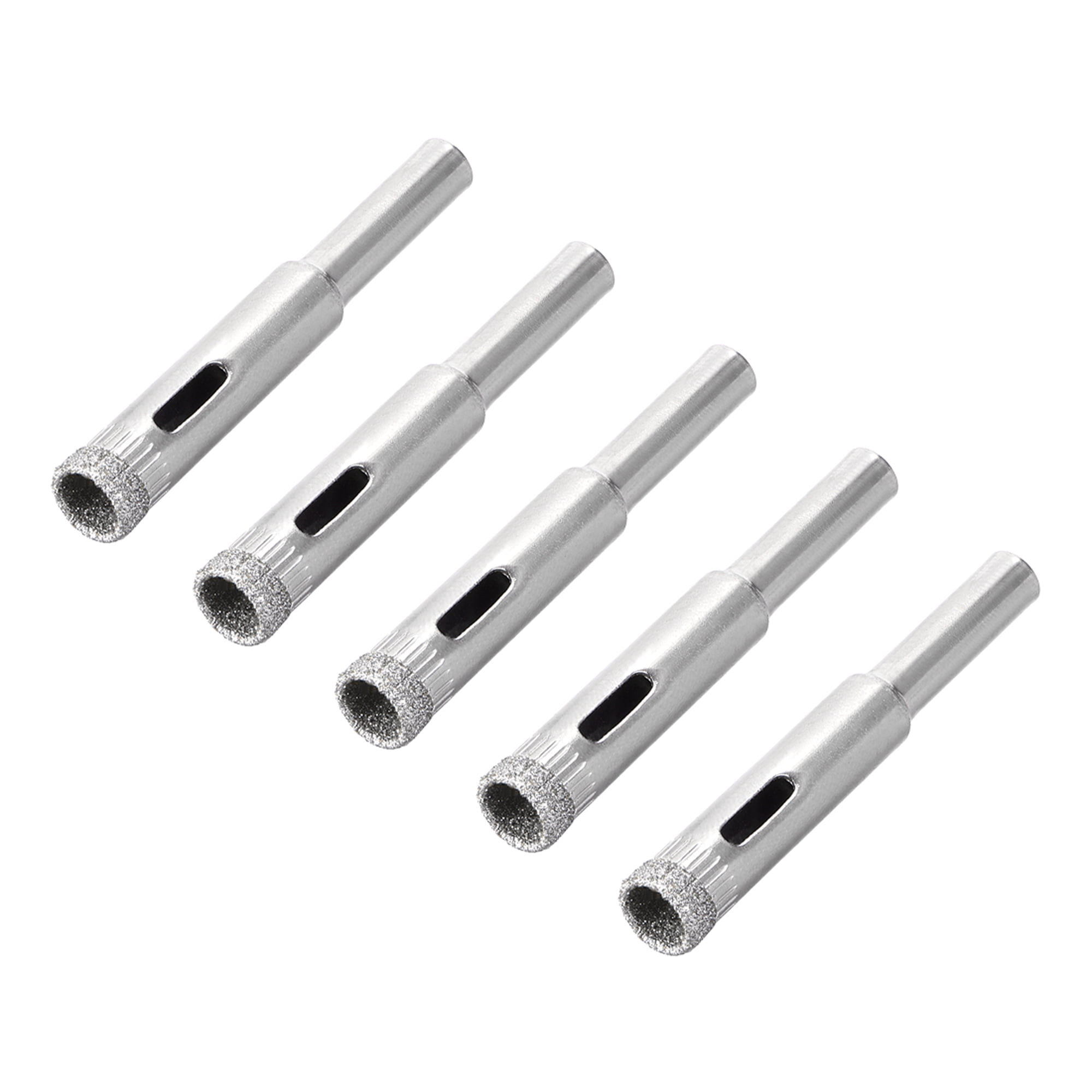Uxcell 8mm Diamond Glass Hole Saw Core Drill Bits Nickel Plated 5 Pack