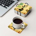 thumbnail image 4 of BaHomeck Drink Coasters Set Of 6 With Holder African Woman Carrying Baskets On Head Dancing Water Absorbent Ceramic Coasters Tabletop Protection,Suitable For Various Cup,Home Decor, 4 of 4
