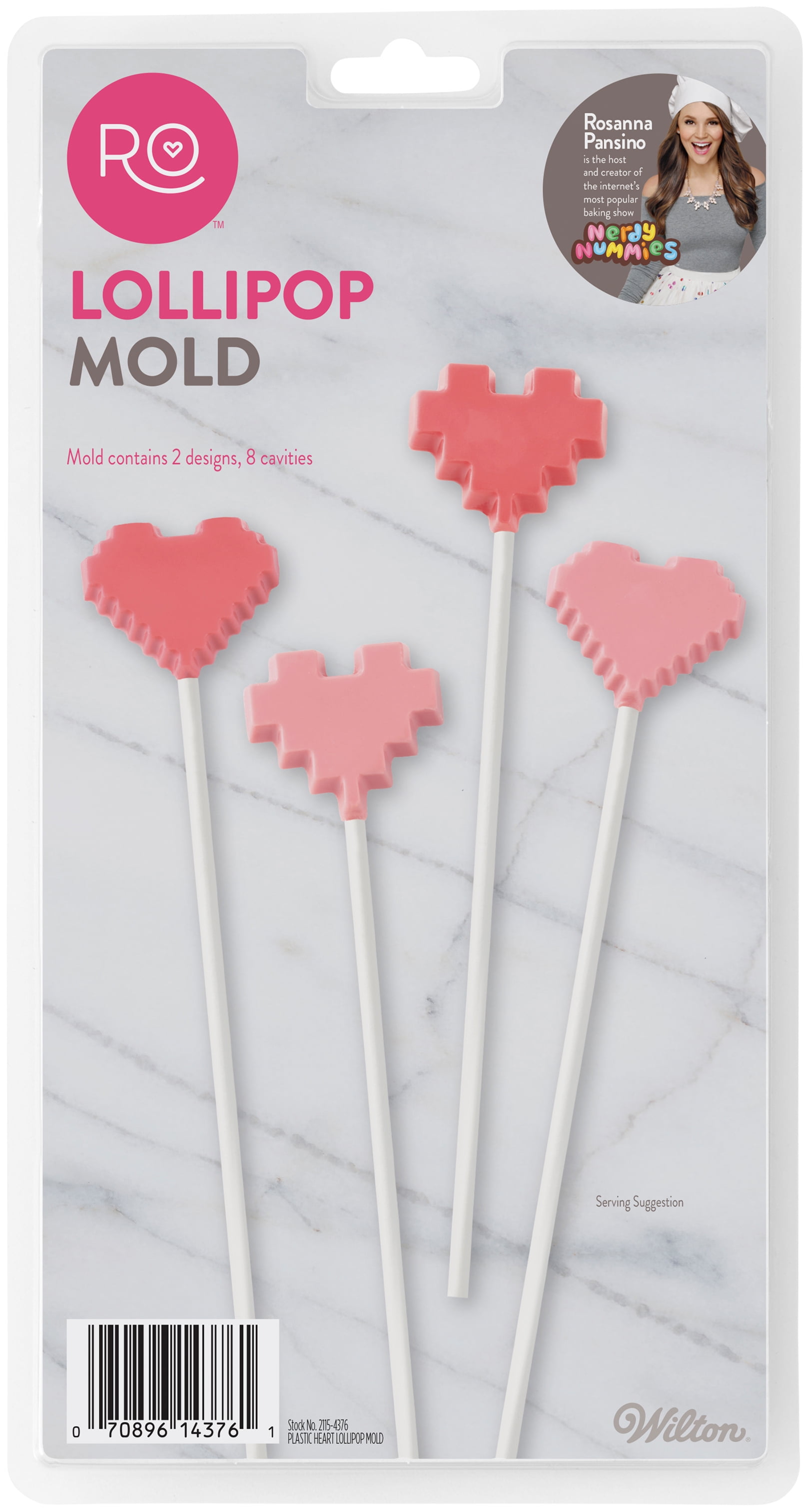 RO Lollipop MoldHeart 8 Cavity