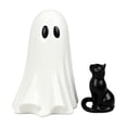 thumbnail image 2 of Large Ghost Figurine Set, Halloween Ghost Decorations, Black Cat Halloween Decor, Halloween Home Decor, 6X4.5 Inch Indoor Halloween Statue for Tabletop Mantel Shelf Party, 2 of 5