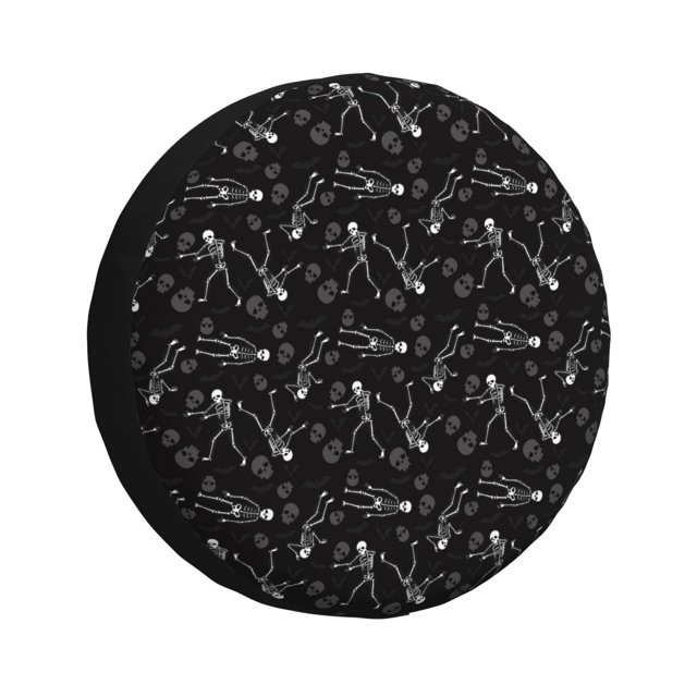 Balery Cute Skull Cubiertas para Neumáticos - Protector Resistente para Neumáticos de Camioneta, SUV, Remolque, Camper y RV-14 inch