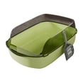 thumbnail image 2 of Caja de arena para gatos, caja de arena para gatos, protección contra salpicaduras alta, grande, extraíble, resistente, Verde, 2 of 9