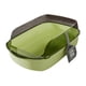 thumbnail image 2 of Caja de arena para gatos con protector de rociado alto, suministros para cama desmontable para gatos, antisalpicaduras semi Verde, 2 of 9