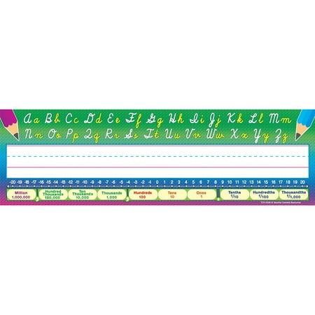 UPC: 0014467043081 | Teacher Created Resources Cursive Writing Flat Name Plates TCR4308